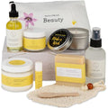 Lizush Luxury Spa Gifts for Women - 9 Piece Citrus Spa Gift Baskets for Women, Relaxation Birthday Gift Set, Handmade in the USA, Self Care Gift Sets For Wife, Mom, Co-Worker, Best Friend - size: Citrus 9 Piece