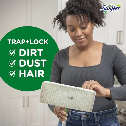 Swiffer Sweep + Mop, Dry Pads Refill, Floor Cleaner for Dirt, Dust, Hair, Cleaning Cloths for Mopping Home, Bathroom, Kitchen, Dust Mop, Floor Duster, Lavender, 52ct - size: 52 Count (Pack of 1)
