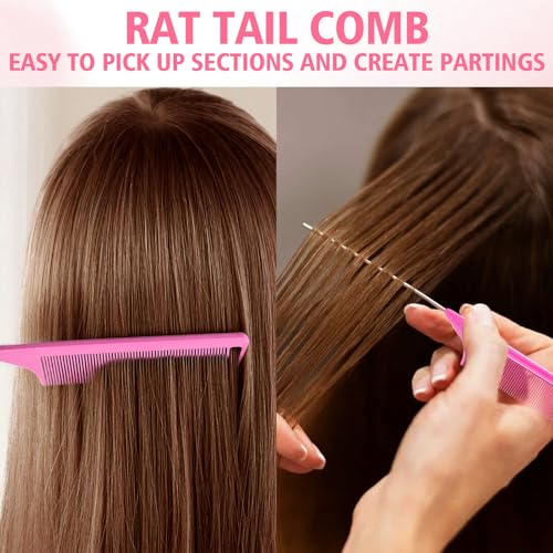 Slick Back Hair Brush for Smooth Flyaways, Frizz, Sleek Ponytail, Buns and Edge Baby Hair | Slickback Brushes Hair Comb, Edge Brush, Teasing Brush Styling Accessories for Girls, Kids, Women & Men