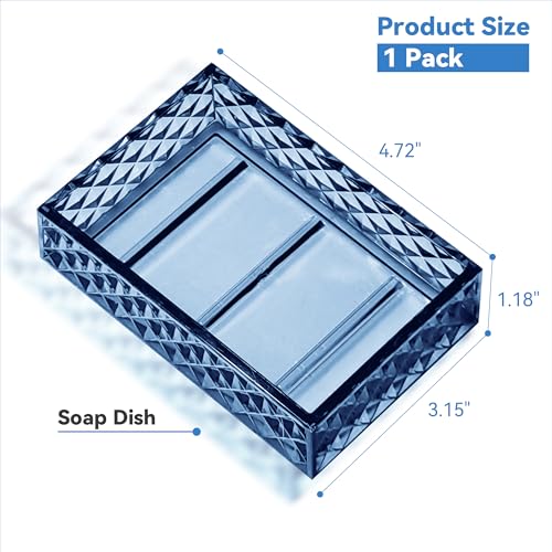 Soap Dish with Decorative Properties. Easy-to-Clean soap Tray Box. Keeps Dry. Prevents Mushy soap in the Shower, Bathroom, and Kitchen