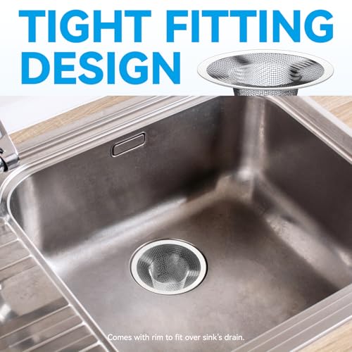 4.5" Top / 2.5" and 2.125" Top / 1" Basket Drain Strainer | 4Pcs Sink Drain Hair Catcher, Bathroom Sink Drain Strainer - size: 4Pcs All