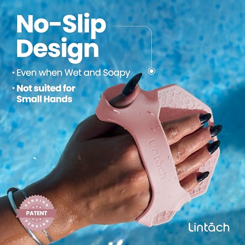 Silicone Shower Scrubber for Body – Exfoliating Loofah Alternative, Zinc & Silver-Infused, Hygienic & Gentle for Sensitive Skin, Durable & Long-Lasting Body Scrubber for Women - Rose Pink - color: Rose Pink
