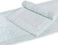 Bedding Craft Bathroom Bath Mat Rug, Silver Grey, 2 Pieces (17x24+21x34) | 100% Cotton, Reversible, Water Absorbent, Machine Washable, Soft - color: Silver Grey, size: (17x24"+21x34") Rectangular
