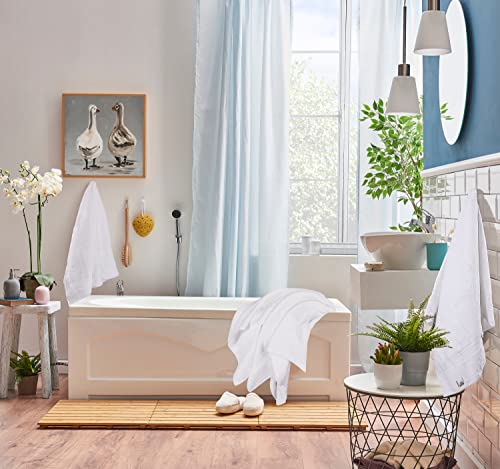 Utopia Towels 8 Piece Luxury Towel Set – Majestic Plush, Super Absorbent & Quicker-to-Dry, Thick 100% Ring Spun Cotton Towels for Bathroom, Spa & Hotel – 2 Bath, 2 Hand, 4 Washcloths, White - color: White, size: 8 Pieces Towel Set