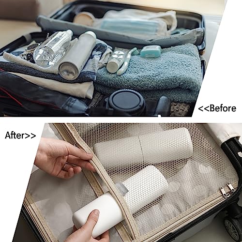 BALUCA Travel Toothbrush Case, Portable Tooth Brush Holder and Toothpaste Cover Container with Mouthwash Cup, Compact Oral Clean Tools Organizer for Traveling/Camping/School/Home - Large Capacity - color: White, size: Large