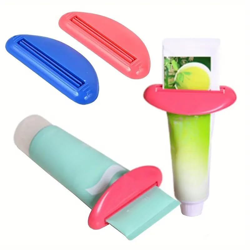 Toothpaste Squeezer - Multi-Functional Kitchen and Bathroom Tool with Easy Squeeze Design, and Easy to Clean Kitchen Gadget for Bathroom Home Use - color: Black
