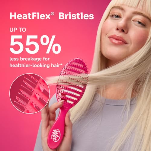 Wet Brush Paddle Detangler Hair Brush, Sky, Ultra-Soft IntelliFlex Bristles with AquaVent Design, Great For Treatment & Mask Application, Women, Men, Wet, Dry and Damaged Hair - color: Sky, size: 1 Count (Pack of 1)