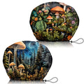 2 PCS Shower Cap Adjustable Reusable Double Waterproof Layer Elastic Hair Bath Cap Cute Aesthetic for Women Girls-Two Mushrooms - color: I25-Two Mushrooms