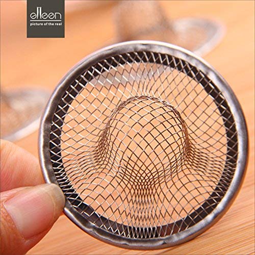 Drain Hair Catcher,Mesh Metal Sink Strainer Set of 2,Fits for Bathroom Bathtub Wash Basin Hole Shower Drains(2.75" Top / 1") - size: 2-3/4 Inch