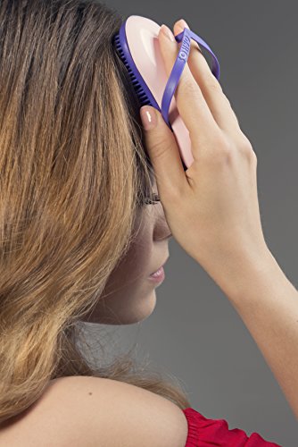 B100 Shower Head Brush/Exfoliator Shampoo Brush/Head Massager Scalp Stress Relax Shower Brush/Scalp Scrub Hair Brush Massager/Hair Massager for Hair Growth/Scalp Dandruff Brush Small Hair - color: Girl Candy