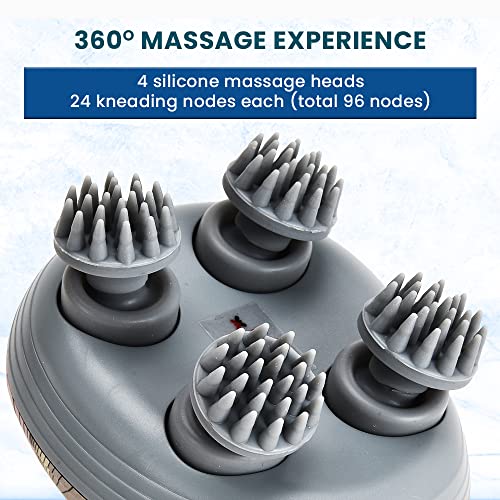 EILISON Cordless Hair Scalp Massager- Electric Head Massager with Kneading Massage, IPX-6 Waterproof Handheld Portable Head Scratcher Massager for Hair Growth, Deep Clean & Stress Relax