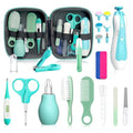 Baby Grooming Kit for Boys Girls Safety Newborn Nursery Essentials Grooming Set Gift for First-time Parents, Green 25 in 1 - style: Green 25 in 1