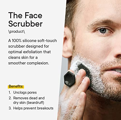 TOOLETRIES The Ultimate Silicone Scrubber Set - Charcoal | Complete silicone shower set with two scrubbers and matching removble and resuable holders for organised bathroom storage.