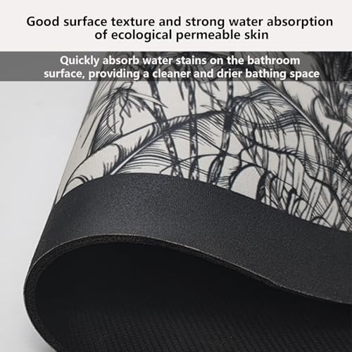 Fast Drying Curved Bath Mat Shower Mats for Round Bathroom and Shower, Strong Absorbent Corner Bath Mat, Rubber Non-Slip Bottom, Easy to Clean, 45x100cm(18x40inch),F - color: F