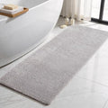TYUU Bathroom Runner Rug, Ultra Soft Long Bath Mat Super Absorbent Quick Dry Bathroom Runner Rugs 24 x 72 Non Slip Washable, Light Grey 24" x 72" - color: Light Grey, size: 24" x 72"