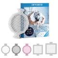 INVIHUG Disposable Shower Drain Hair Catcher Mesh Stickers, 25 Pack, Hair Catcher for Shower (White, 25pcs) NRHC-01