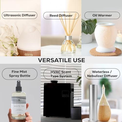 Aroma Country White Tea Luxury Diffuser Oil Refill (8.5 Fl Oz) | Hotel-Inspired • Long-Lasting Home Fragrance • for Aromatherapy, Reed Diffusers, Diffuser Machines & Room Sprays - size: 8.5 Fl Oz (Pack of 1)