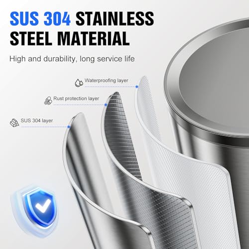 Fantictas Automatic Soap Dispenser Touchless, Stainless Steel 11.5 oz Liquid Hand Soap Dispenser, USB-C Rechargeable Sensor Pump with 3 Adjustable Levels for Kitchen & Bathroom - color: Stainless Steel, style: Gel