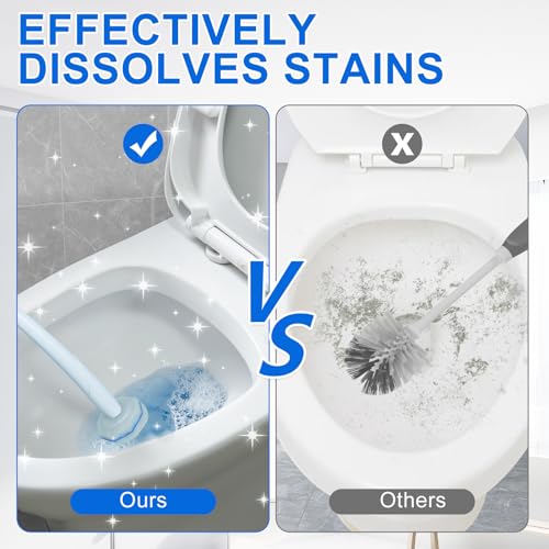 Disposable Toilet Brush and Holder Set, with 30 PCS Toilet Bowl Wand refills for Clorox. - size: 1 Count (Pack of 30)