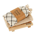 Mud Pie SOAP Dish and Cloth Set, Checkered - color: Checkered