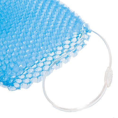 Supracor Spa Bath Mitt Body Exfoliator Face Scrub Sponge, Blue - color: Blue