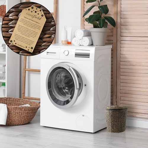 Casafield Water Hyacinth Trash Can with Lid and Liner - Espresso Brown, Woven Wicker Waste Basket for Bathroom, Bedroom, Laundry Room, Home Office