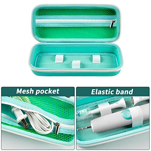 Comecase Toothbrush Travel Case for Oral-B/Sonicare - Green, Bag Only | Mesh Pocket for Accessories, Fits Oral-B Pro 1000 2000 3000 3500 1500, for Sonicare 4100 5100, Travel Storage - color: Green, size: Regular Size