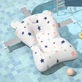 Baby Bath Suspension Prevent Slip Pad, Soft Quick Dry Lightweight Baby Bath Cushion Pad, Newborn Bathtub Mat Infant Bath Supporter Nonslip Floating Bathing Tub Seat for Assisted Sitting (White)