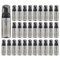 Travel Foam Pump Bottle - 2oz Empty Foaming Soap Dispenser for Lash Shampoo - Plastic Small Mousse Container Mini Travel Size - Refillable Eyelash Wash Cleanser Foamer 60ml Black Transparent - color: Black Transparent