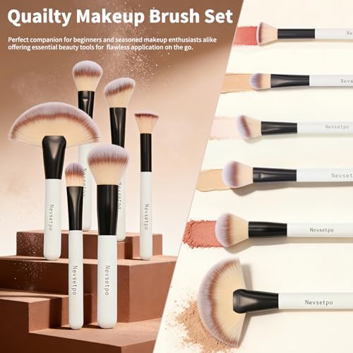 Makeup Brushes, Quality Make Up Brushes 28Pcs Makeup Brushes Set Professional, Beginner Make-up Sets With Case, Soft Brush Kits Sponges Masks Spatula,Travel-Friendly Women Girls Gift Sets - color: Panda White