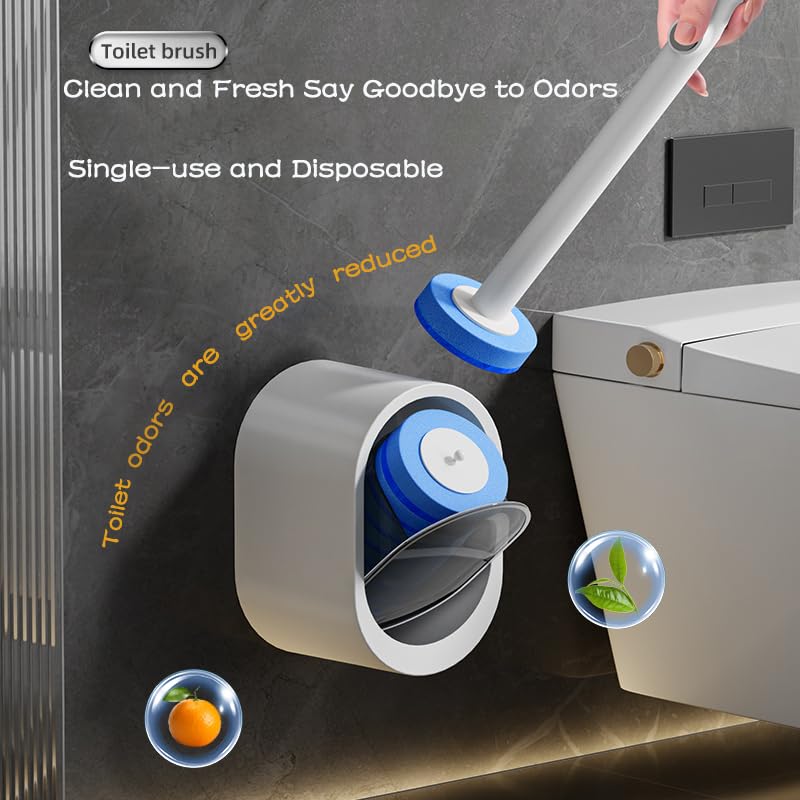 56pc Refills Disposable Toilet mats Brush Cleaning System, Toilet Cleaning Brush,No Handle or Base，Toliet Wand Refills,Toilet Bowl Clean Refill Pads,Toilet Scrubber Refill