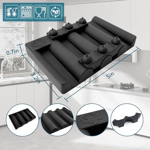 Silicone Soap Dish,Self Draining Soap Holder Perfect for Shower,Bathroom Sink,Kitchen Sink & Travel,Non-Slip Bar Soap Holder Extend Soap Life,Keep Soap Bars Dry & Easy Cleaning NBlack-1Pcs - color: Nblack-1pcs
