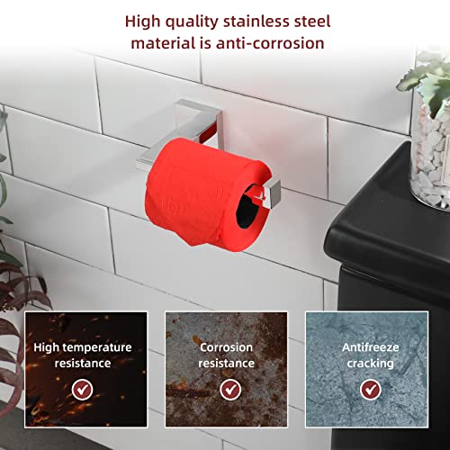 KOKOSIRI Chrome Toilet Paper Holder for Kitchen Bathroom Washroom Toilet Tissue Roll Holder Hold Mega Rolls Stainless Steel, Wall Mounted B2006CH - color: Polished Chrome
