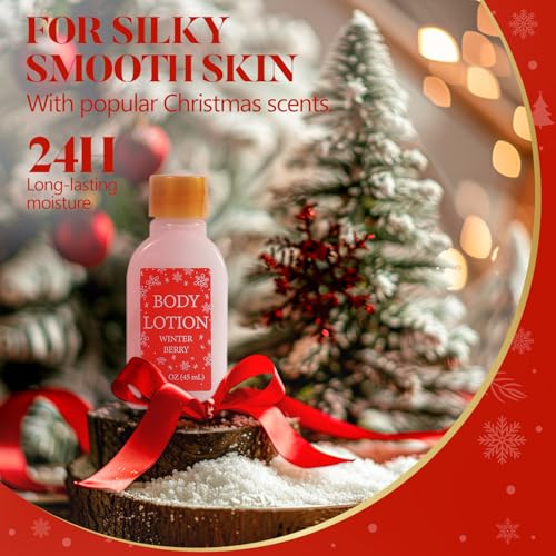 Advent Calendar Holiday Gifts 2025, 12 Pcs Spa Gift Set for Women, Christmas Gift for Women with Christmas Bath Bomb, Hand Cream, Body Lotion,Happy New Year Gifts for Mother - color: Red