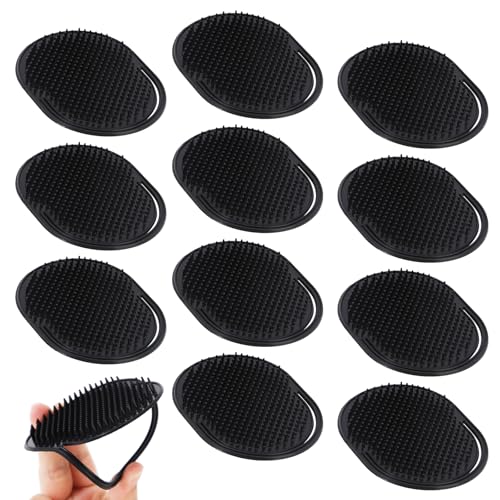 6 Pcs Palm Combs for Men, Soft Portable Pocket Brush, Massager Hair Brush, Shower Comb (Medium, Count, 6)