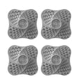 Drain Hair Catcher, 5.12 Inch Silicone Bath Drainer Protector Tub & Sink Hair Catcher for Flat Drains, Bathroom, Laundry, Kitchen & RV Use