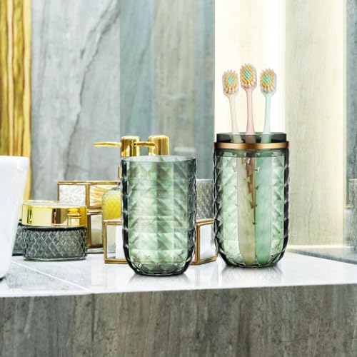 Didiseaon 2PCS Travel Toothbrush Case Portable Toothbrush Holder Cup Storage Container for Home Bathroom Trip School (2)