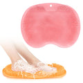 2-Pack Shower Foot Scrubber Mat Back Washer Back Exfoliating Bath Wash Pad Wall Mounted Slip Suction Cups Foot Scrubber for Use in Shower Cups Foot Cleaner for Men and Women