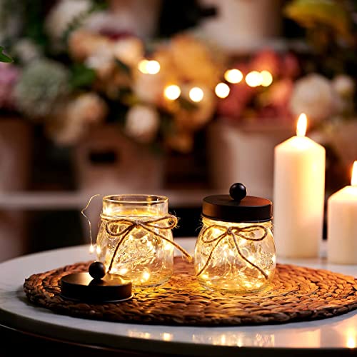 Amolliar Mason Jar Bathroom Accessories Set (4 Pcs) - Lotion Soap Dispenser & 2 Cotton Swab Holder & Toothbrush Holder-Rustic Farmhouse Decor, Countertop Vanity Organize, Bathroom Home Decor (Bronze) - size: Bronze, style: Standard-mouth