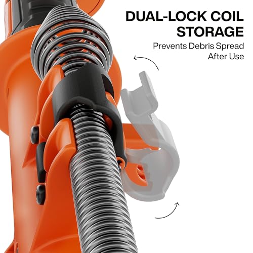 Klein Tools 53018 6-Foot Steel Toilet Auger, Extendable Toilet Snake Drain Clog Remover, Hybrid Manual Drill Operation, Plumbing Snake for Drains - color: 6-Foot