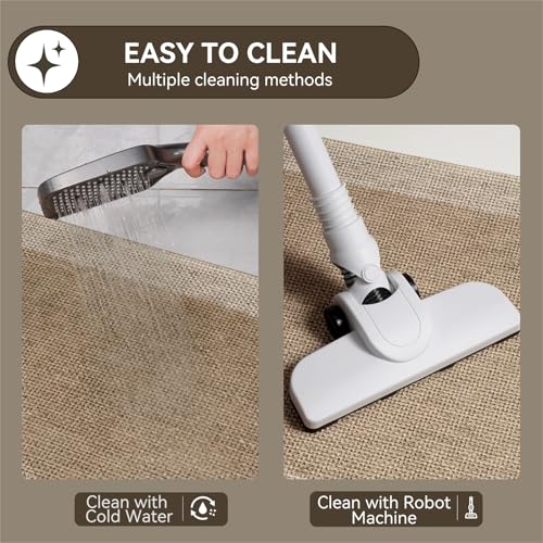YDKGL Bathroom Runner Rug, Thin Bath Mat Bathroom Rugs Non Slip Washable, Rubber Backing Quick Dry for Floor, Tub and Shower, Brown Beige 24x70 - color: Al-beige Brown, size: 24"x 70"