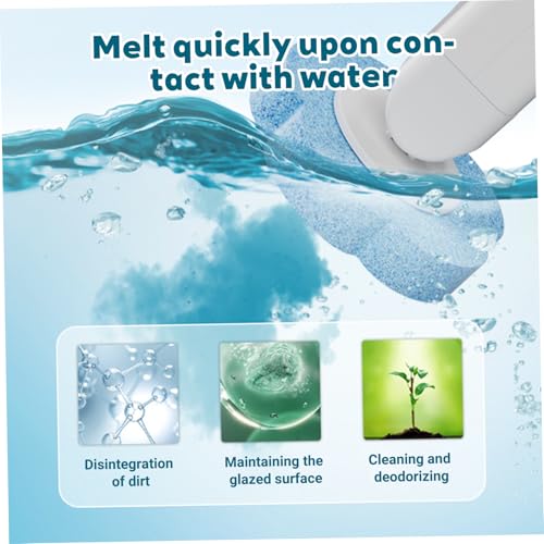 Disposable Toilet Cleaning System|Disposable Toilet Brush with 30 Refill Pads, Wall-Mounted Brush with Replacement Heads and Holders 360 Degree Cleaning for Bathtub Sink Wash Basin