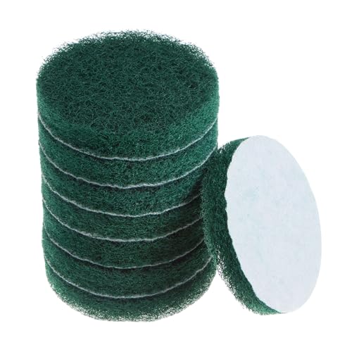 HARFINGTON 8pcs Drill Power Brush 4 Inch Tile Scrubber Scouring Pads 180-240 Grit for Bathroom Kitchen Household Cleaning - color: Green, size: 180-240 Grit