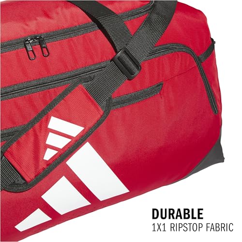 adidas Defender 5 Duffel Bag for Sports, Gym and Travel, Team Power Red 2/White, OSFA - color: Team Power Red 2/White, style: Large (100l)