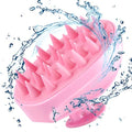 Scalp Massager Shampoo Brush, Hair Scalp Scrubber Shower Hair Brush Head Massager for Stress Relax Hair Growth, Dandruff Brush Scalp Exfoliator for Women Men Kids Pets, Pink - color: Pink