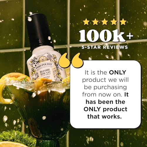 Poo-Pourri Before-You-Go Toilet Spray, Original Citrus, 2 Fl Oz, Up to 100 Uses, Bathroom Odor Deodorizer with Essential Oils for Home or Work, Travel Essentials, TSA Approved Size, Lemon Bergamot - size: 2 Fl Oz (Pack of 1)