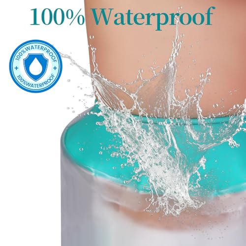 Cast Covers for Shower Leg, Waterproof Cast Cover for Showering, Knee Surgery Recovery Equipment, Waterproof Knee Brace, Knee (Diameter - 7.9") - color: Knee, style: Soft Green