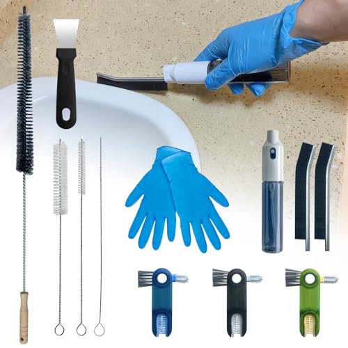 12Pcs Home Crevice Cleaning Brush Set for Kitchen Bathroom - Cup Lid Straw Dryer Vent Gap Cleaning Tools Household Cleaning Supplies - color: 12-pack