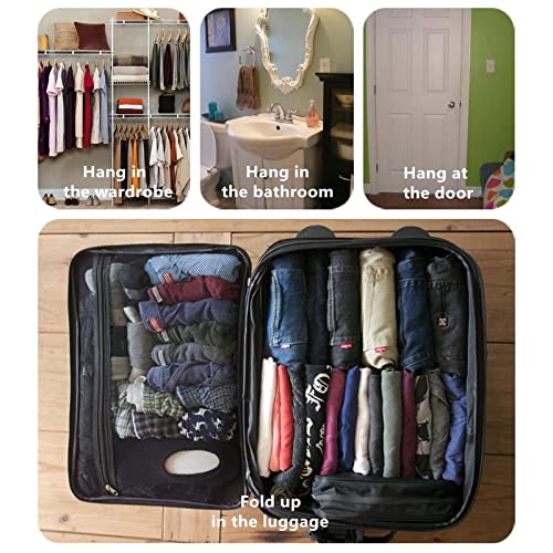 Foldable Clear Hanging Travel Toiletry Bag Cosmetic Organiser Storage - color: Grey