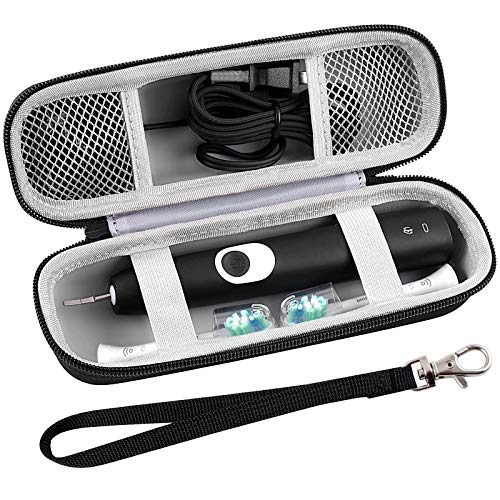 Toothbrush Travel Case Compatible with Oral-B Pro 1000 2000 3000 3500 5000 7500/ for Philips Sonicare ProtectiveClean 4100 6100 5100 6500 7500 Rechargeable Electric Toothbrush (Box Only) -Black - color: Black